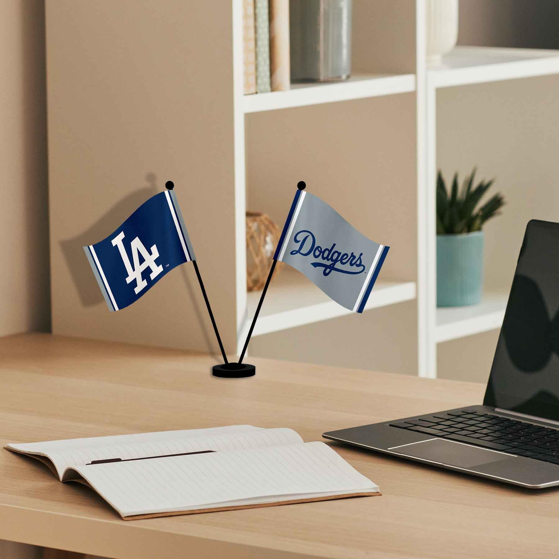 WinCraft Los Angeles Dodgers Desk and Table Top Flags - Sports Collectibles, Sports Memorabilia, Sports Fan Shop, Sports Gifts