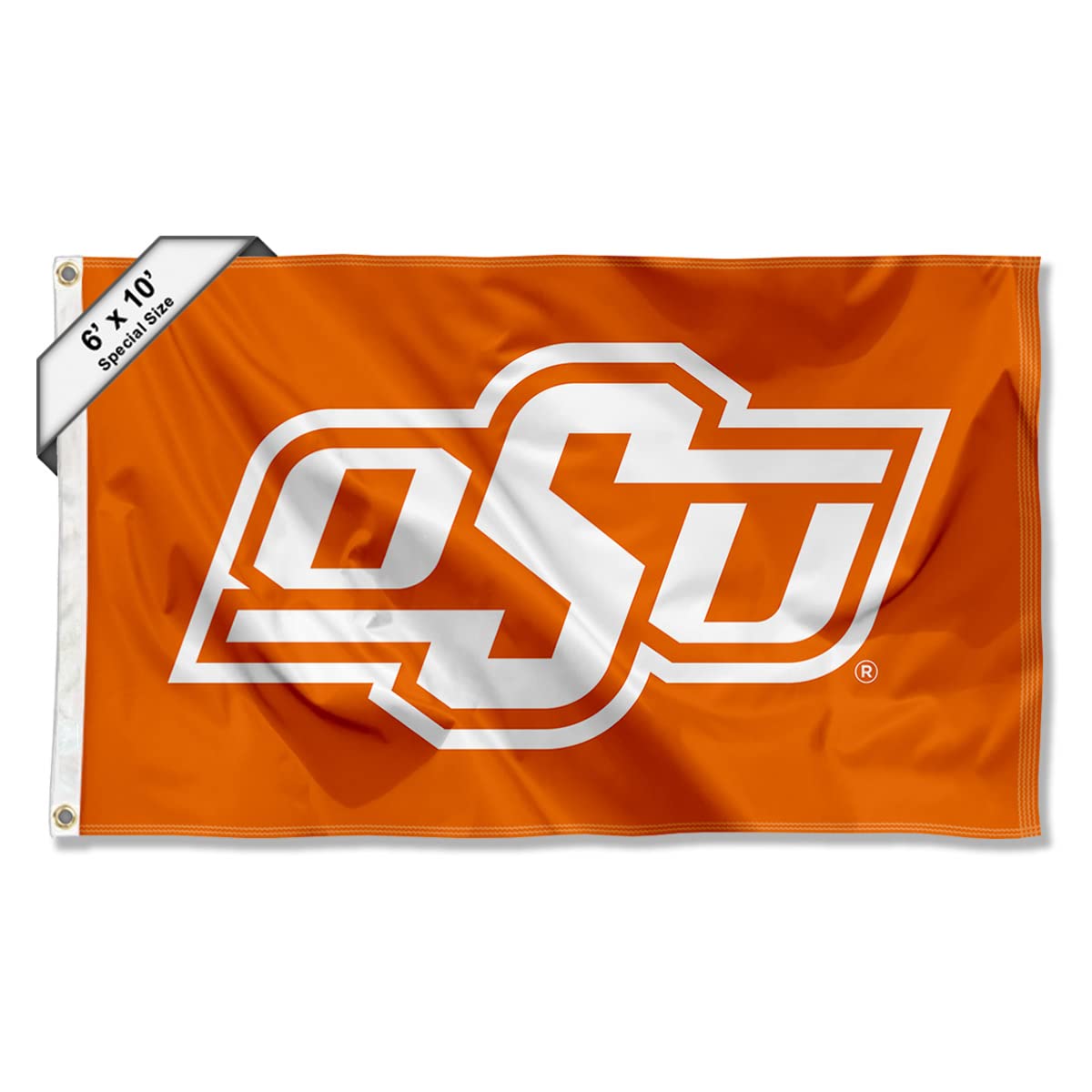 College Flags & Banners Co. Oklahoma State Cowboys 6x10 Feet Large Flag - Sports Collectibles, Sports Memorabilia, Sports Fan Shop, Sports Gifts