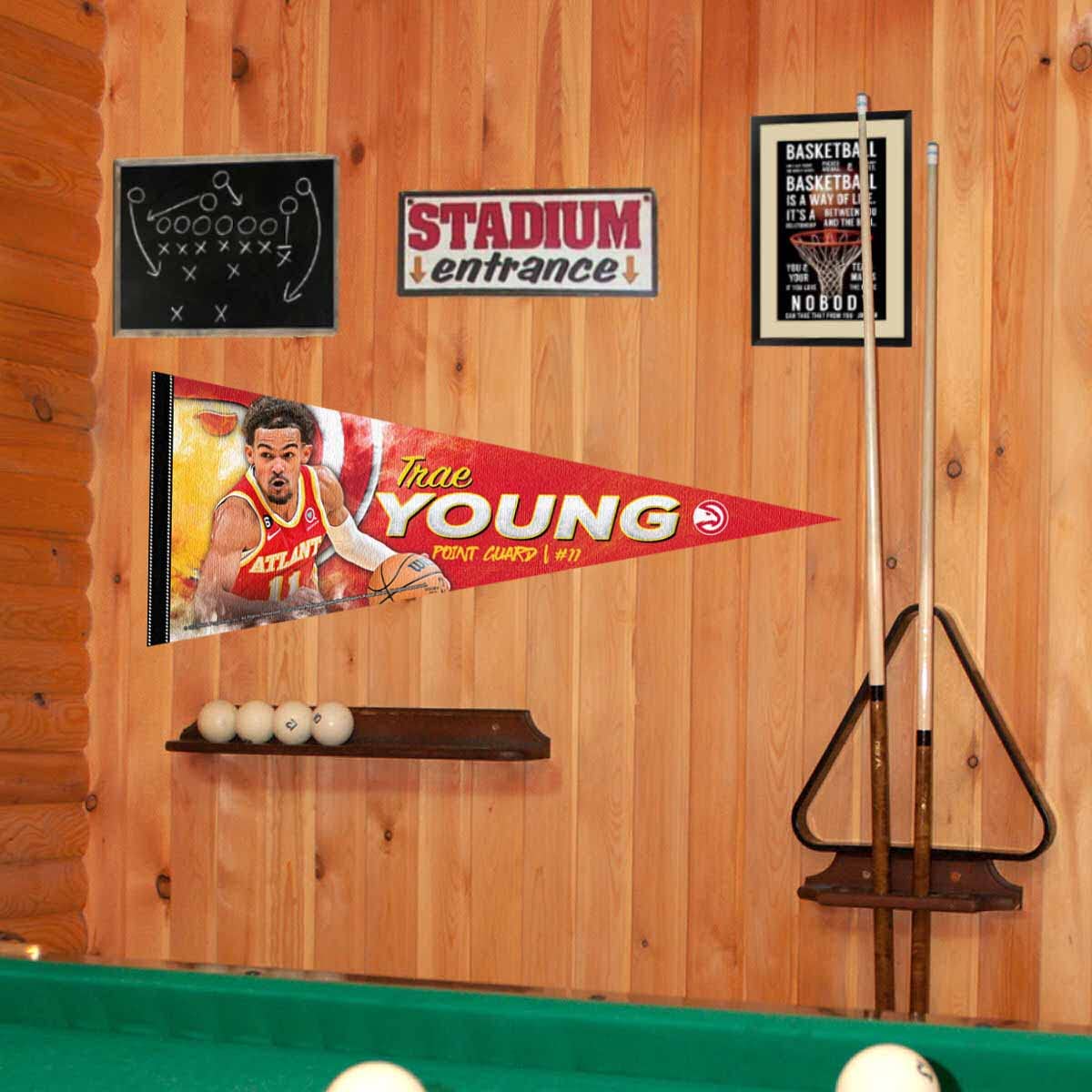WinCraft Atlanta Hawks Young Pennant Flag - Sports Collectibles, Sports Memorabilia, Sports Fan Shop, Sports Gifts