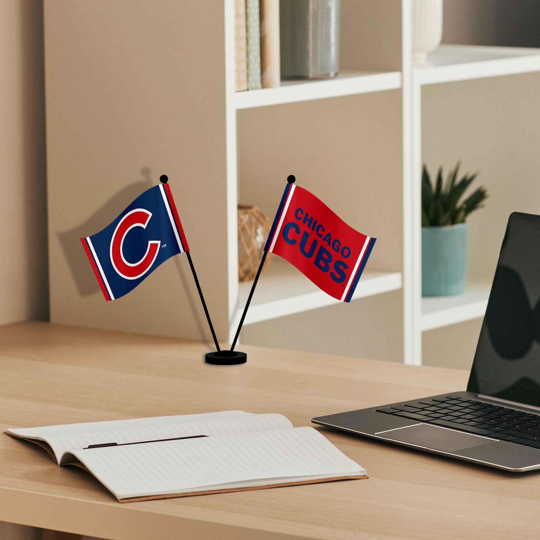 WinCraft Chicago Baseball Desk and Table Top Flags - Sports Collectibles, Sports Memorabilia, Sports Fan Shop, Sports Gifts