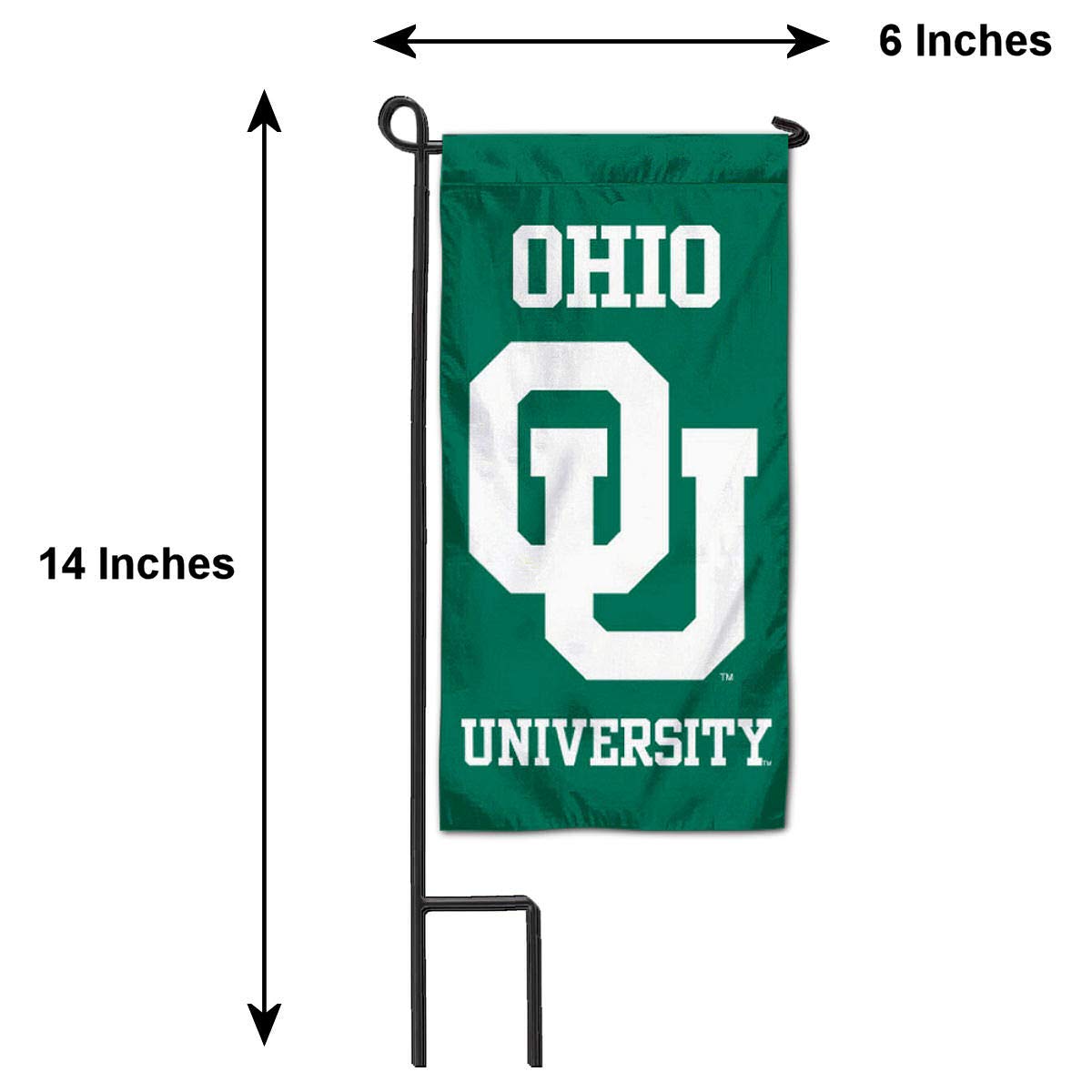 College Flags & Banners Co. Ohio Bobcats Mini Garden and Flower Pot Flag Topper - Sports Collectibles, Sports Memorabilia, Sports Fan Shop, Sports Gifts