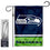 WinCraft Seahawks Garden Flag and Stand Pole Holder Mount - Sports Collectibles, Sports Memorabilia, Sports Fan Shop, Sports Gifts