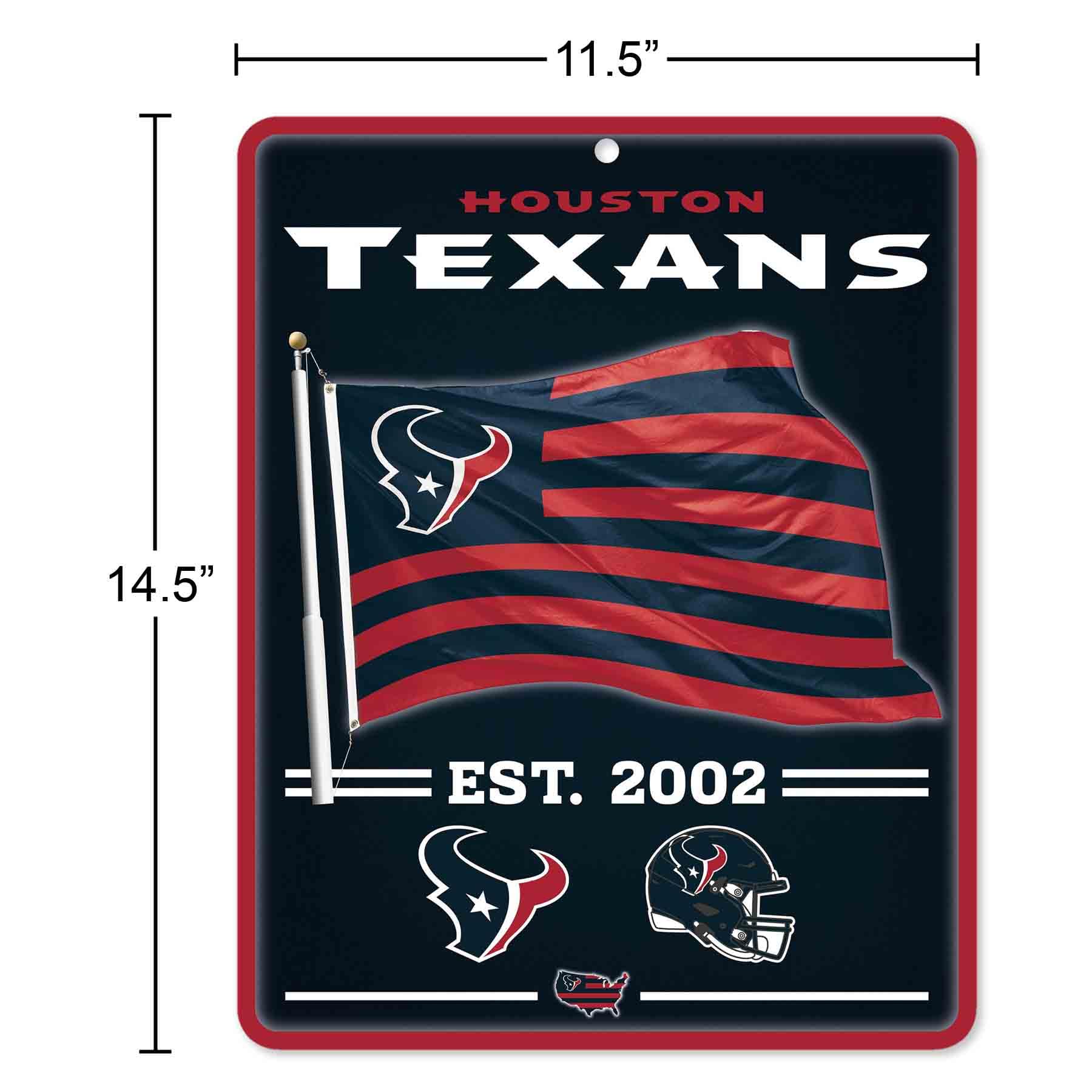 WinCraft Houston Texans Americana Banner Flag Sign - Sports Collectibles, Sports Memorabilia, Sports Fan Shop, Sports Gifts