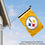 WinCraft Pittsburgh Steelers 2x3 Feet Flag - Sports Collectibles, Sports Memorabilia, Sports Fan Shop, Sports Gifts