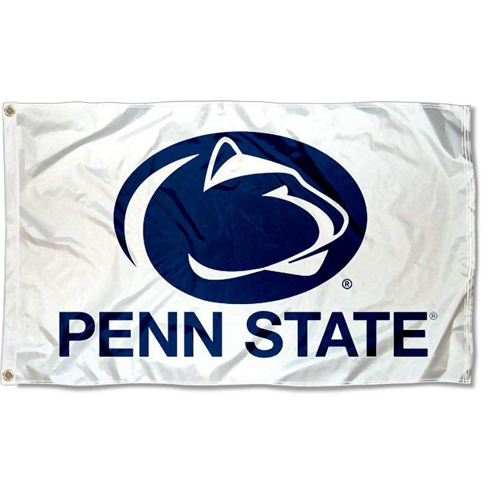 College Flags & Banners Co. Penn State University White Flag and USA 3x5 Flag Set - Sports Collectibles, Sports Memorabilia, Sports Fan Shop, Sports Gifts