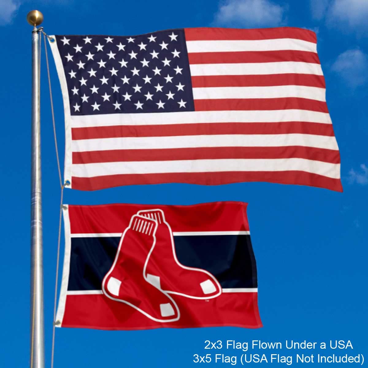 WinCraft Boston Red Sox 2x3 Foot Small Flag - Sports Collectibles, Sports Memorabilia, Sports Fan Shop, Sports Gifts