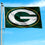 WinCraft Green Bay Packers Logo Flag Outdoor Indoor 3x5 Foot Banner - Sports Collectibles, Sports Memorabilia, Sports Fan Shop, Sports Gifts