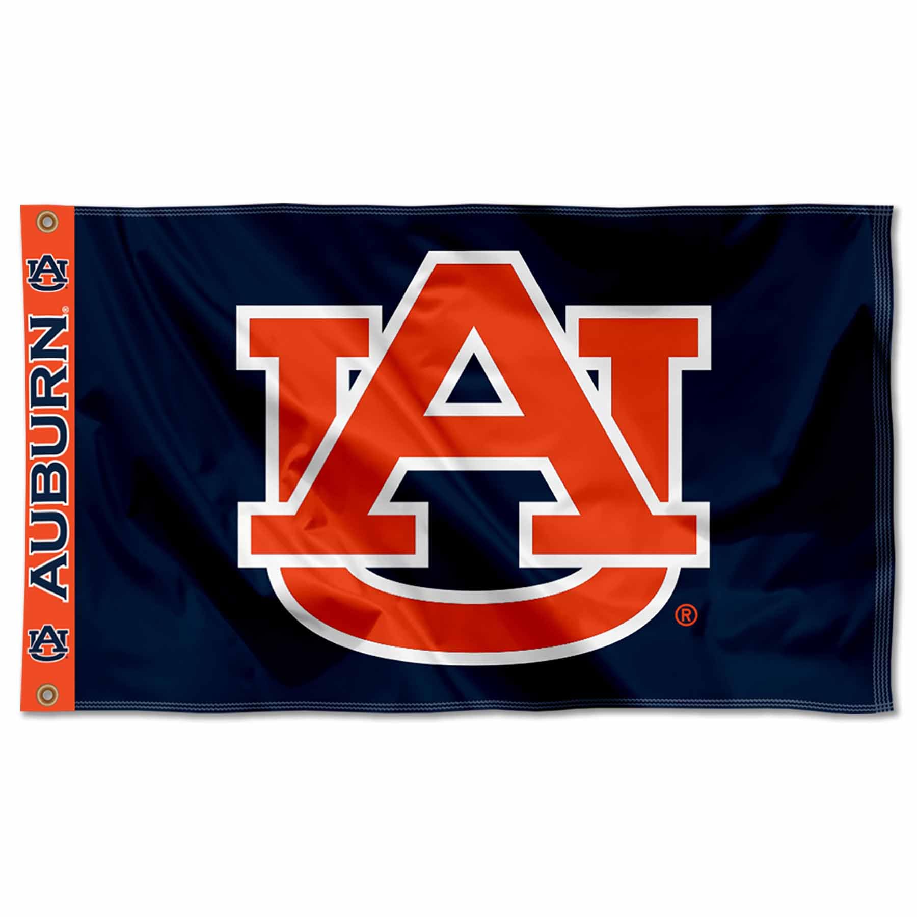 College Flags & Banners Co. Auburn Printed Header 3x5 Foot Banner Flag - Sports Collectibles, Sports Memorabilia, Sports Fan Shop, Sports Gifts