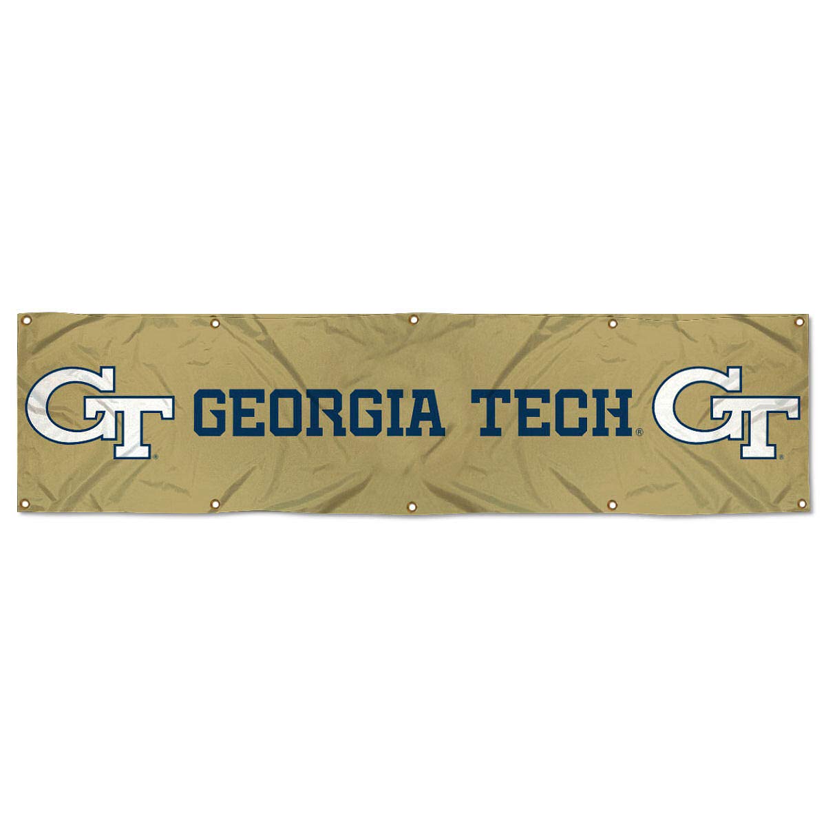 College Flags & Banners Co. Georgia Tech Yellow Jackets Large 2x8 Foot Banner - Sports Collectibles, Sports Memorabilia, Sports Fan Shop, Sports Gifts