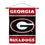 College Flags & Banners Co. University of Georgia Bulldogs 2-Sided Home Flag and Wood Banner Pole Set - Sports Collectibles, Sports Memorabilia, Sports Fan Shop, Sports Gifts