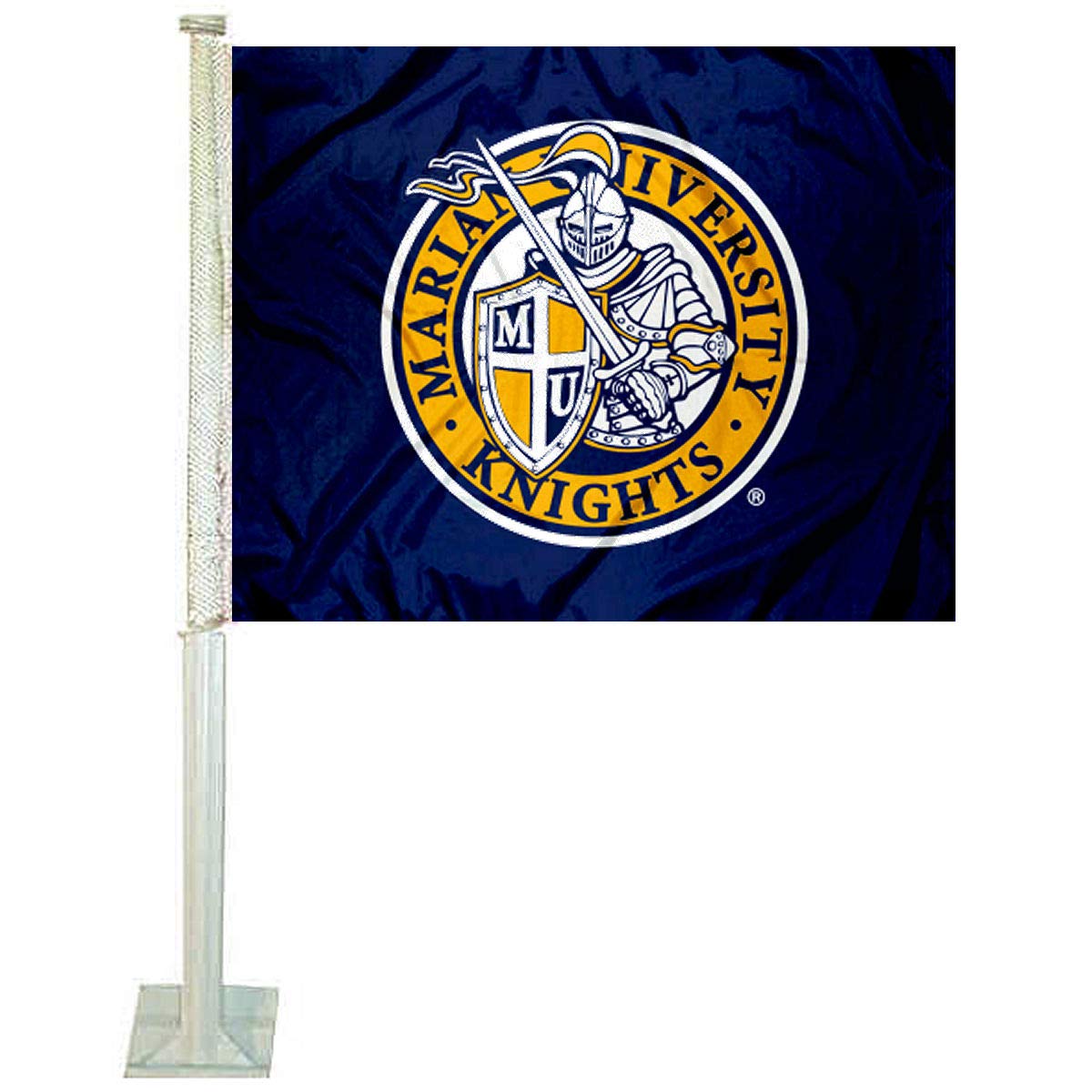 College Flags & Banners Co. Marian Knights Car Flag - Sports Collectibles, Sports Memorabilia, Sports Fan Shop, Sports Gifts