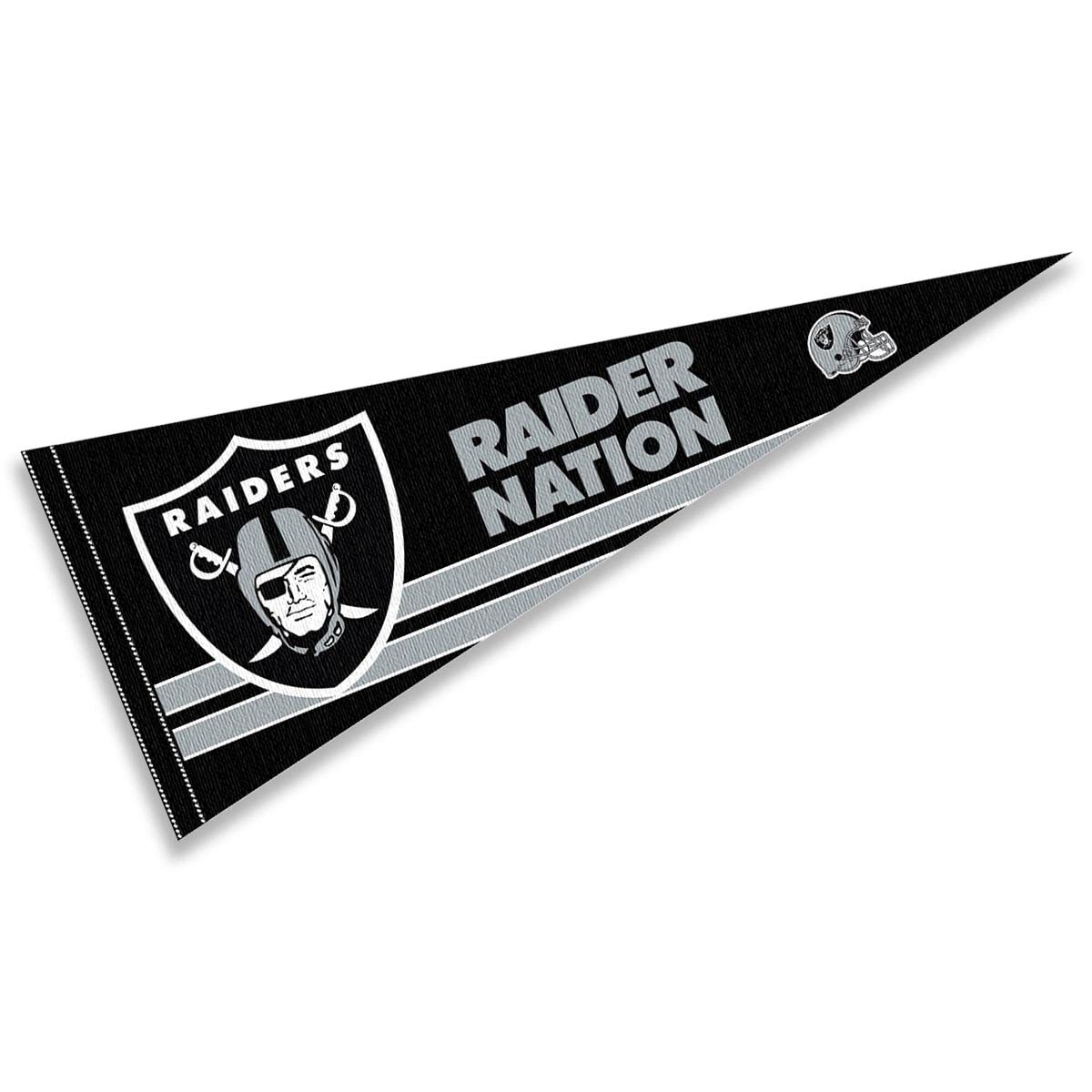 WinCraft Las Vegas Raiders Raider Nation Pennant Banner Flag - Sports Collectibles, Sports Memorabilia, Sports Fan Shop, Sports Gifts