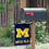 College Flags & Banners Co. Go Blue Michigan Garden Flag and Mailbox Post Pole Mount Holder Set - Sports Collectibles, Sports Memorabilia, Sports Fan Shop, Sports Gifts