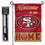 WinCraft San Francisco 49ers Welcome to Our Home Garden Flag and Flagpole Mount - Sports Collectibles, Sports Memorabilia, Sports Fan Shop, Sports Gifts