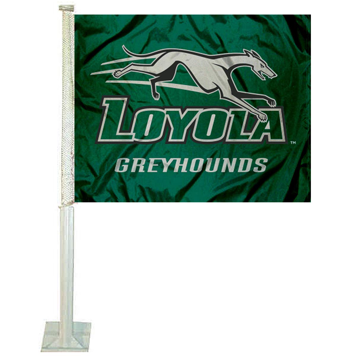 College Flags & Banners Co. Loyola Maryland Greyhounds Car Flag - Sports Collectibles, Sports Memorabilia, Sports Fan Shop, Sports Gifts