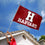 College Flags & Banners Co. Harvard Crimson Athletic Logo and USA 3x5 Flag Set - Sports Collectibles, Sports Memorabilia, Sports Fan Shop, Sports Gifts