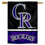 WinCraft Colorado Rockies Double Sided House Flag - Sports Collectibles, Sports Memorabilia, Sports Fan Shop, Sports Gifts