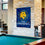 College Flags & Banners Co. Texas A&M Commerce Lions Double Sided House Flag and Wood Banner Pole Set - Sports Collectibles, Sports Memorabilia, Sports Fan Shop, Sports Gifts