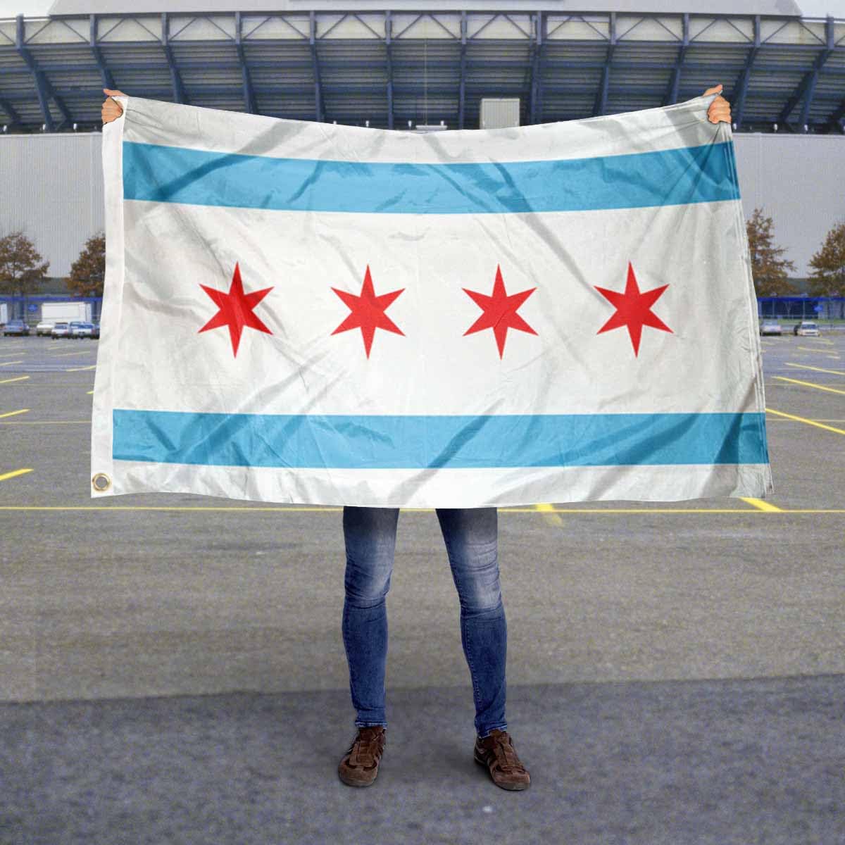 Sports Flags Pennants Company City of Chicago Flag 3x5 Foot Banner - Sports Collectibles, Sports Memorabilia, Sports Fan Shop, Sports Gifts