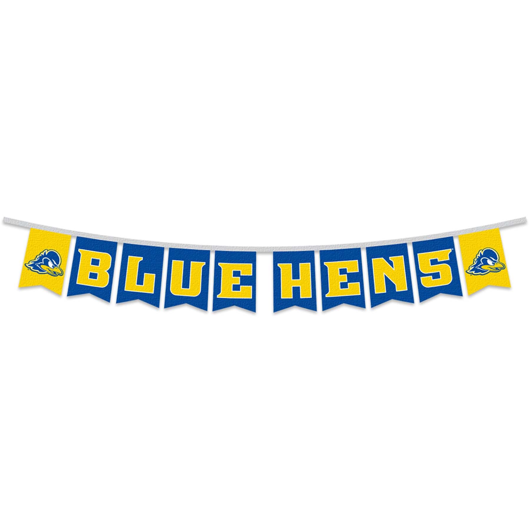 Delaware Blue Hens Banner String Pennant Flags - Sports Collectibles, Sports Memorabilia, Sports Fan Shop, Sports Gifts