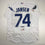 Autographed/Signed Kenley Jansen Los Angeles LA White Baseball Jersey PSA/DNA COA