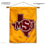 Midwestern State Mustangs Double Sided House Flag and Wood Banner Pole Set - Sports Collectibles, Sports Memorabilia, Sports Fan Shop, Sports Gifts