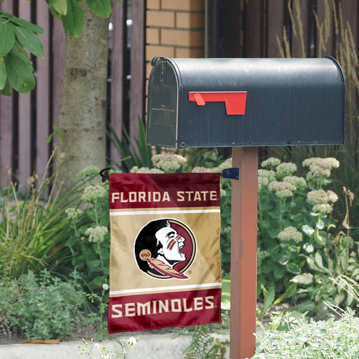 FSU Seminoles Garden Flag and Mailbox Post Pole Mount Holder Set - Sports Collectibles, Sports Memorabilia, Sports Fan Shop, Sports Gifts
