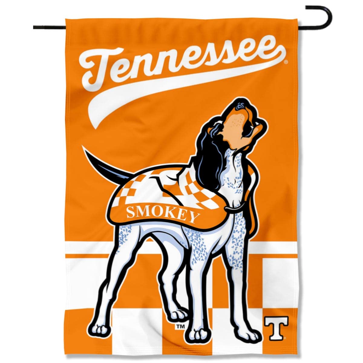 College Flags & Banners Co. Tennessee Volunteers Mascot Vols Smokey Double Sided Garden Yard Flag - Sports Collectibles, Sports Memorabilia, Sports Fan Shop, Sports Gifts