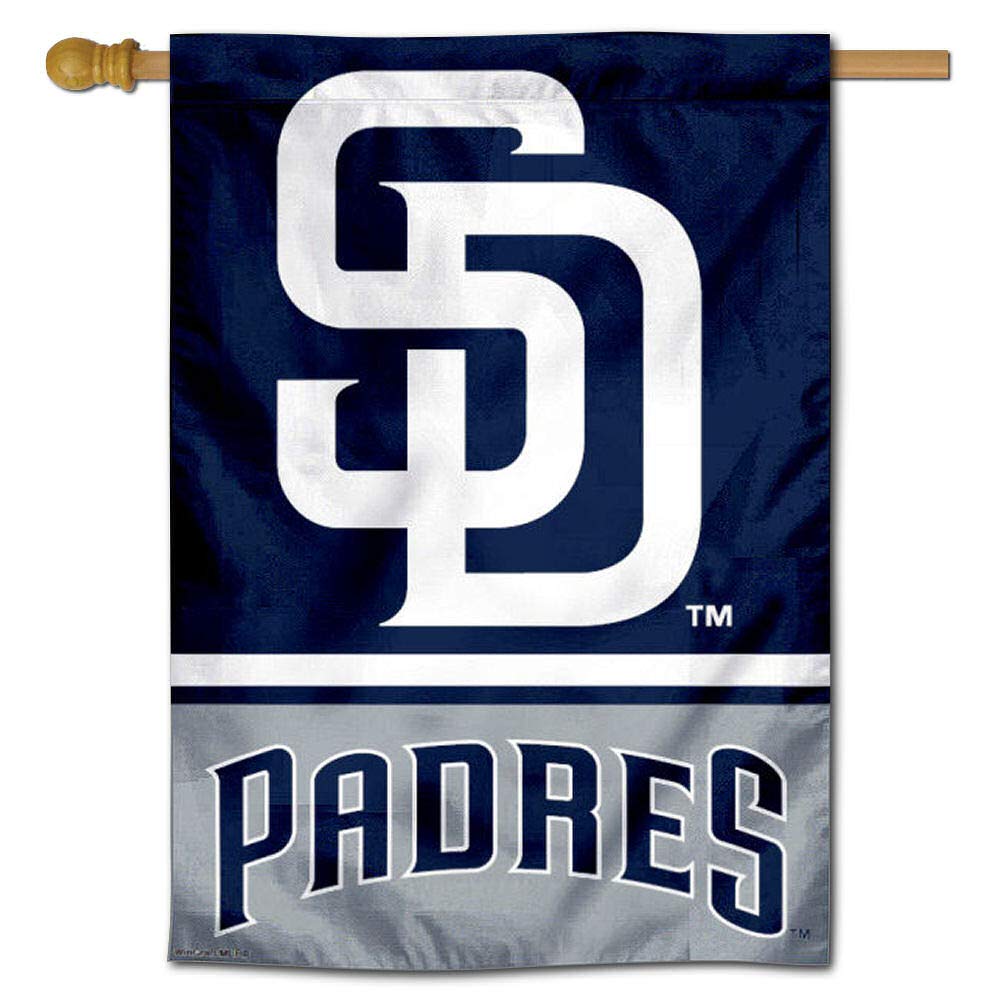 WinCraft San Diego Baseball Double Sided House Flag - Sports Collectibles, Sports Memorabilia, Sports Fan Shop, Sports Gifts