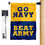Go Navy Beat Army 2 Sided Garden Flag and Mailbox Post Pole Mount Holder Set - Sports Collectibles, Sports Memorabilia, Sports Fan Shop, Sports Gifts