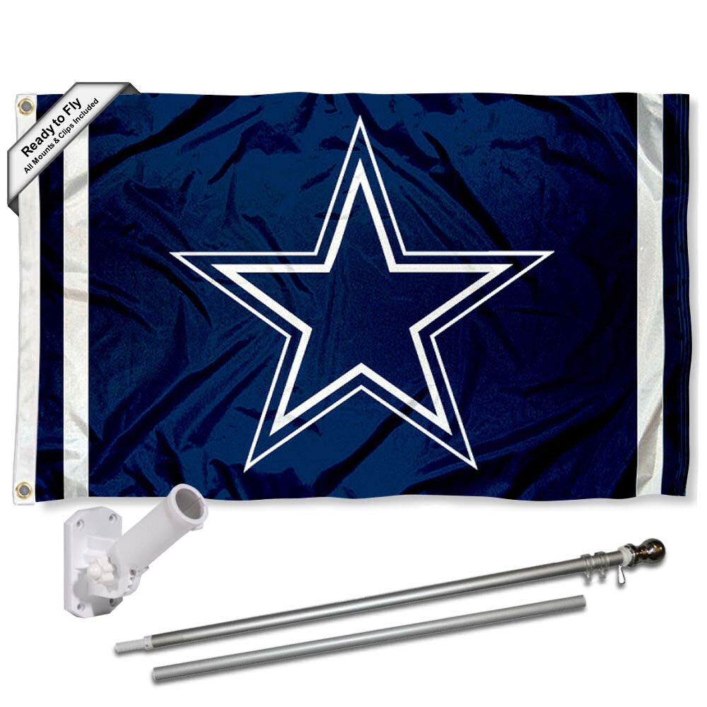 WinCraft Dallas Flag Pole and Bracket Kit - Sports Collectibles, Sports Memorabilia, Sports Fan Shop, Sports Gifts