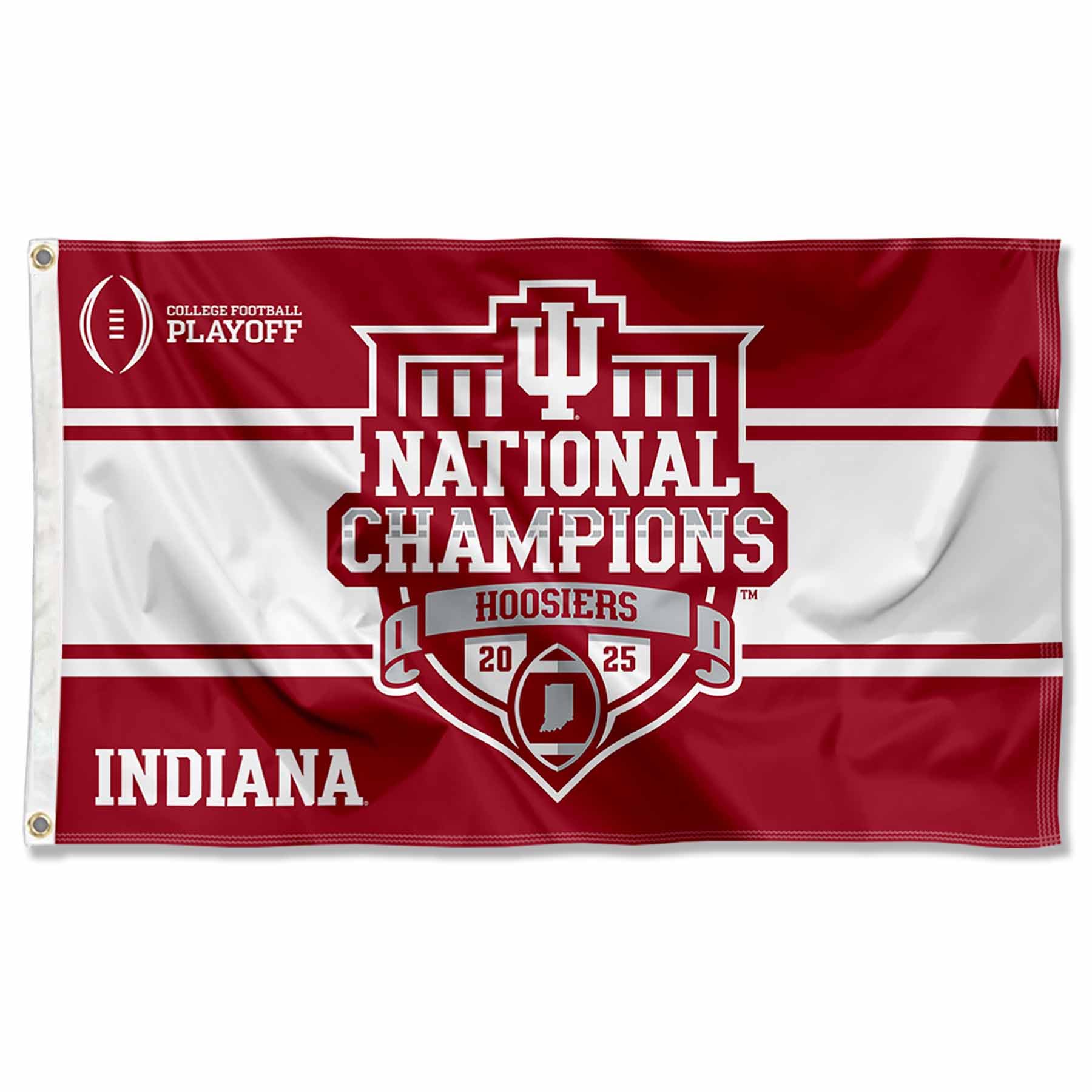 Indiana Hoosiers 2025 College Football National Champions 3x5 Grommet Flag - Sports Gifts, Sports Memorabilia, Sports Collectibles, Fan Shop