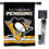 WinCraft Penguins Banner House Flag and 5 Foot Flagpole Set - Sports Collectibles, Sports Memorabilia, Sports Fan Shop, Sports Gifts