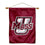 College Flags & Banners Co. UMass Minutemen Logo House Flag and Wood Banner Pole Set - Sports Collectibles, Sports Memorabilia, Sports Fan Shop, Sports Gifts