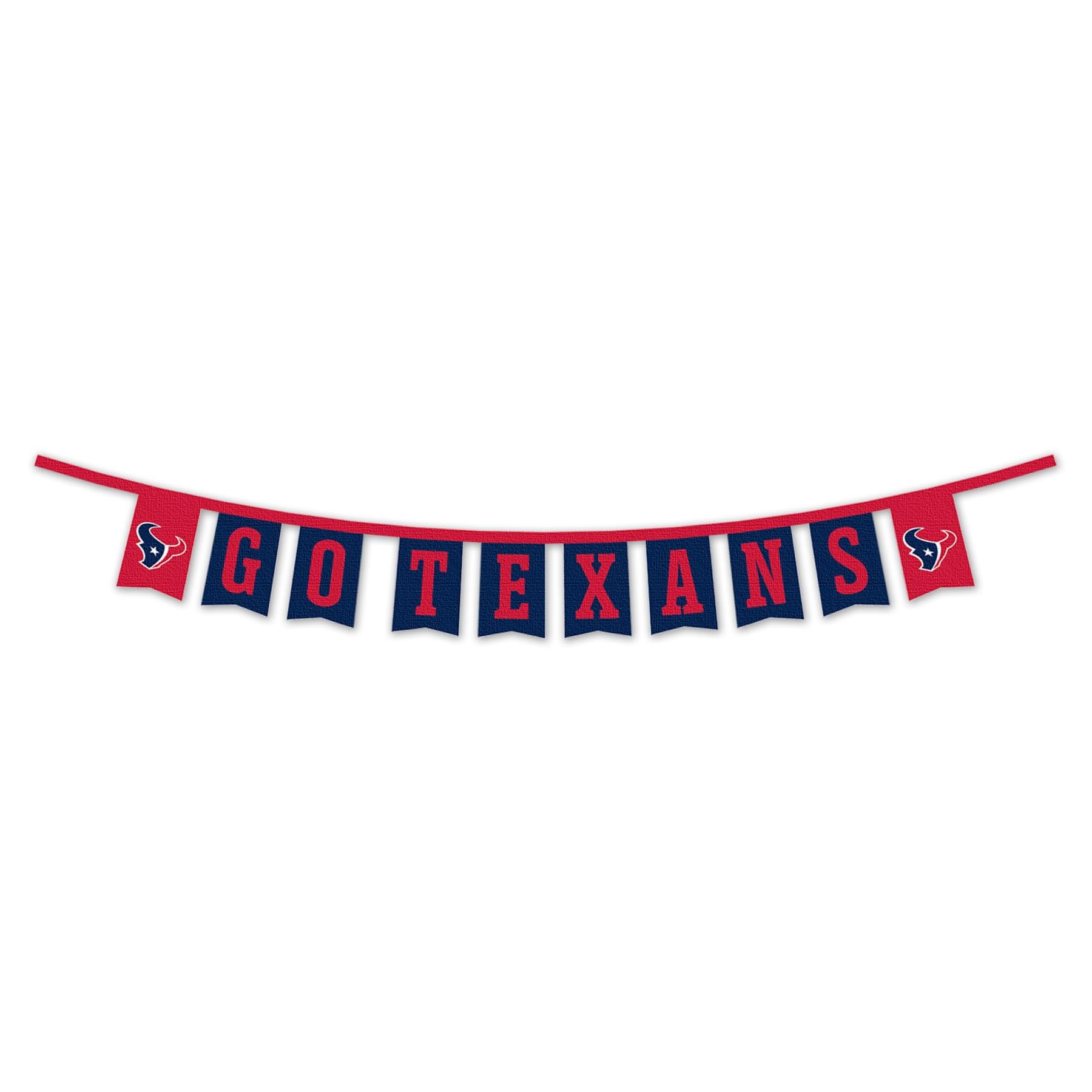 WinCraft Houston Texans Banner String Pennant Flags - Sports Collectibles, Sports Memorabilia, Sports Fan Shop, Sports Gifts