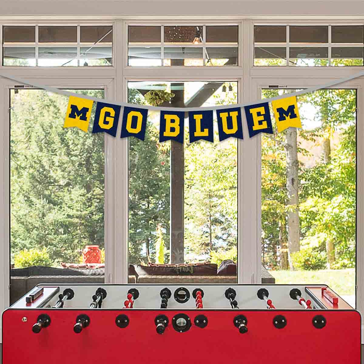 Michigan Team University Wolverines Banner String Pennant Flags - Sports Collectibles, Sports Memorabilia, Sports Fan Shop, Sports Gifts