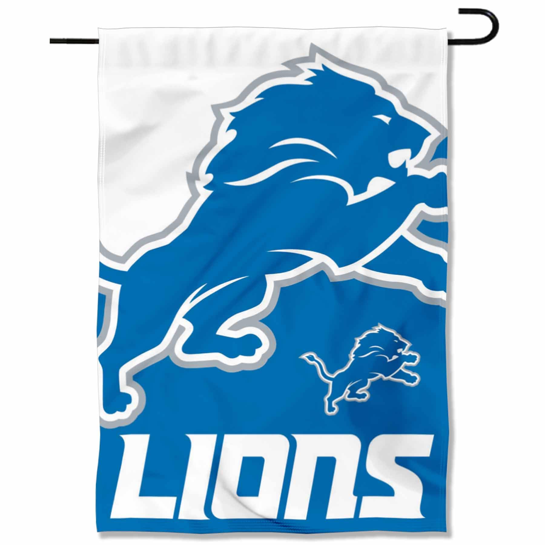 WinCraft Detroit Lions Large Logo Double Sided Garden Banner Flag - Sports Collectibles, Sports Memorabilia, Sports Fan Shop, Sports Gifts