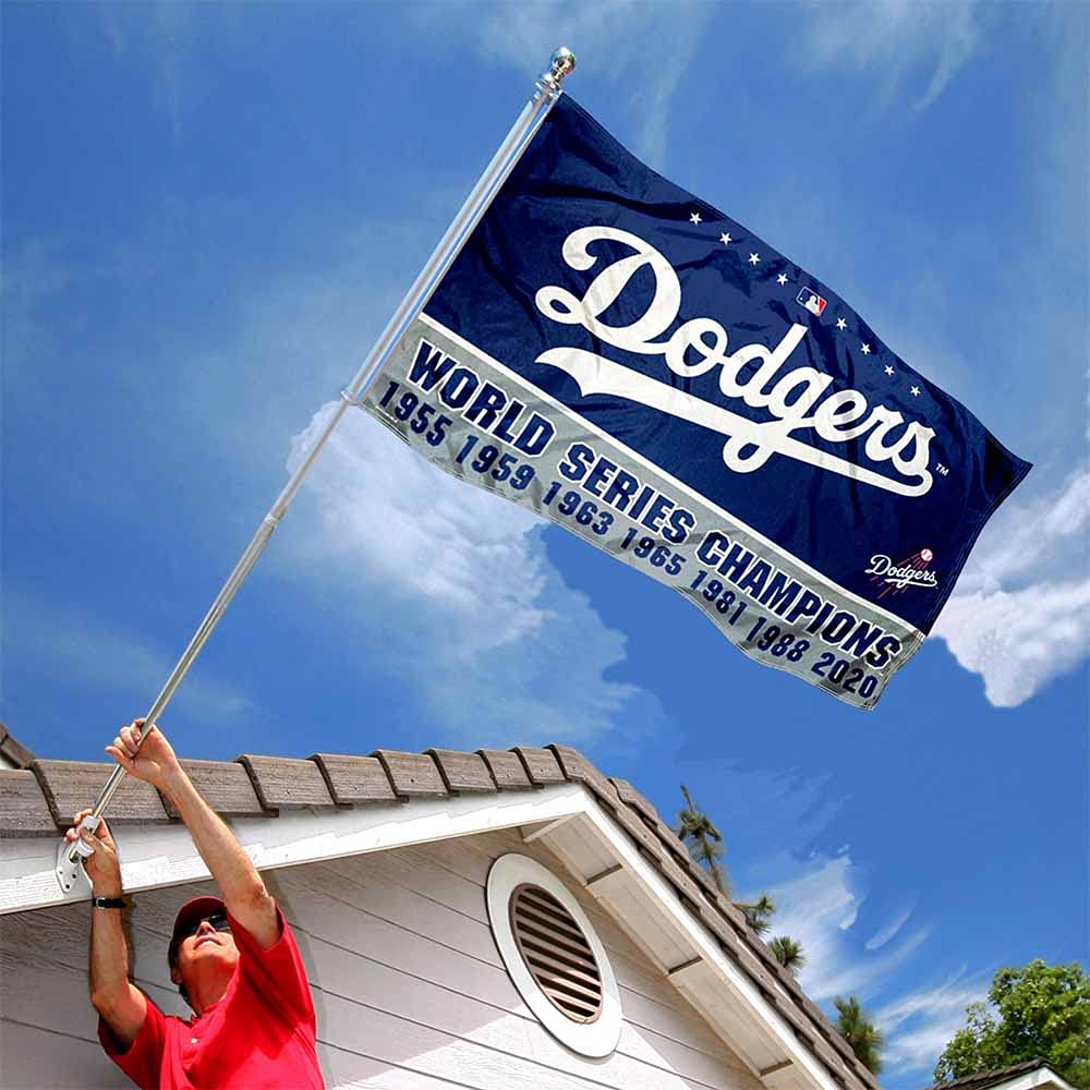 Los Angeles Dodgers 7 Time Champions Banner and Tapestry Wall Tack Pads - Sports Collectibles, Sports Memorabilia, Sports Fan Shop, Sports Gifts