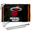 WinCraft Miami Heat Flag Pole and Bracket Set - Sports Collectibles, Sports Memorabilia, Sports Fan Shop, Sports Gifts