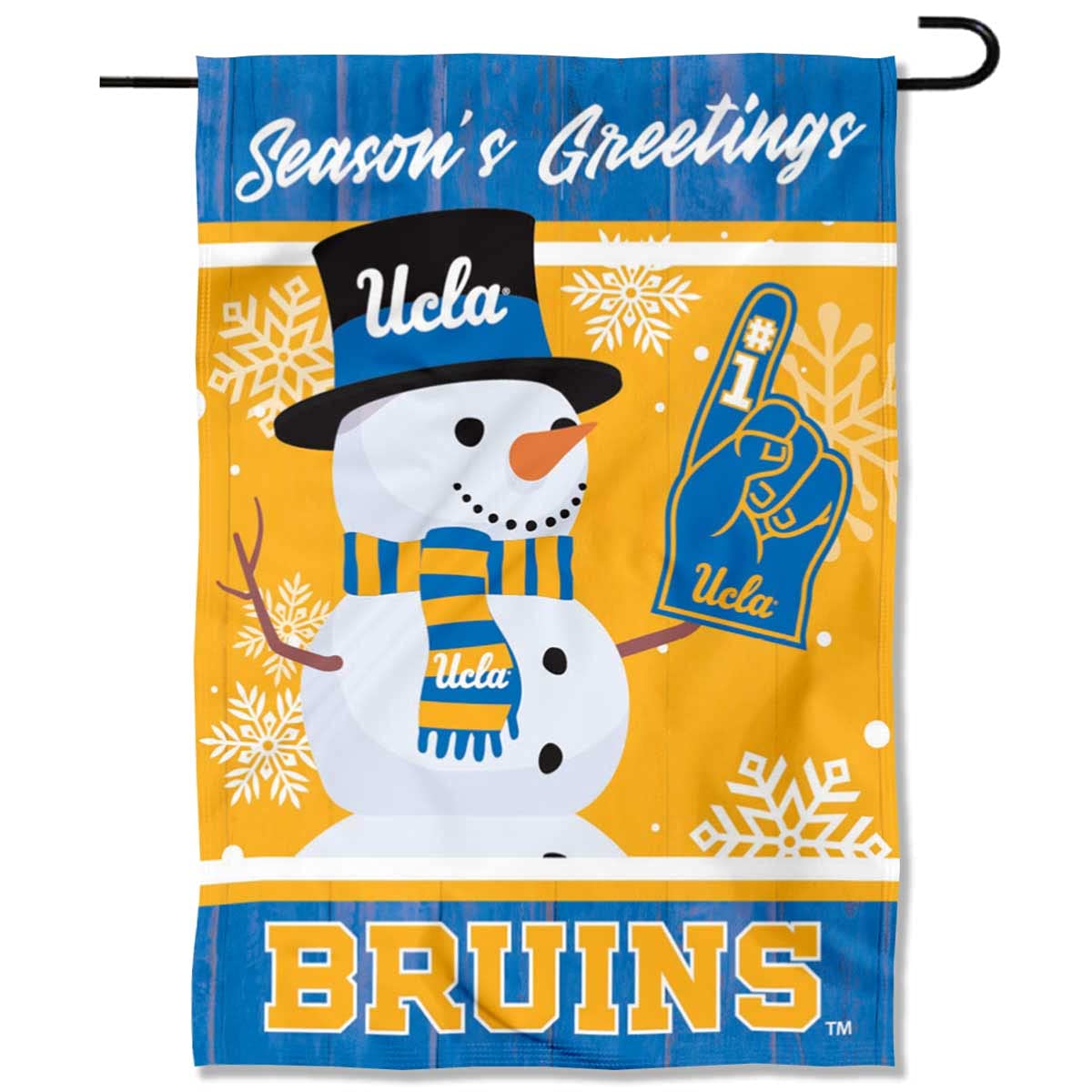 Bruins Holiday Winter Snow Garden Banner Flag - Sports Collectibles, Sports Memorabilia, Sports Fan Shop, Sports Gifts