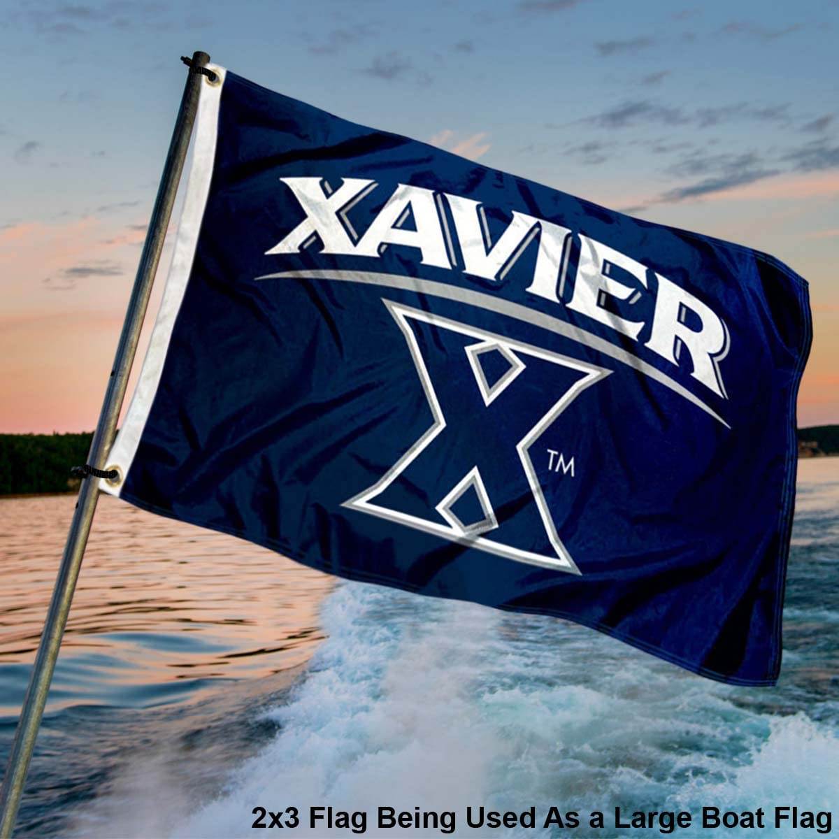 College Flags & Banners Co. Xavier Musketeers 2x3 Foot Flag - Sports Collectibles, Sports Memorabilia, Sports Fan Shop, Sports Gifts