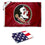 College Flags & Banners Co. FSU Seminoles Small 2'x3' Flag and USA 3x5 Flag Set - Sports Collectibles, Sports Memorabilia, Sports Fan Shop, Sports Gifts
