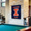 College Flags & Banners Co. University of Illinois Banner Flag and Wood Banner Pole Set - Sports Collectibles, Sports Memorabilia, Sports Fan Shop, Sports Gifts