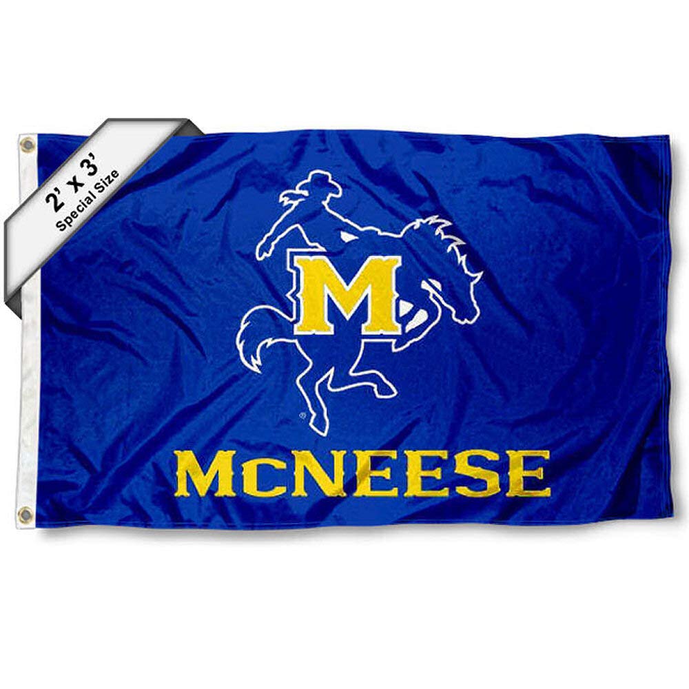 College Flags & Banners Co. McNeese State Cowboys 2x3 Foot Flag - Sports Collectibles, Sports Memorabilia, Sports Fan Shop, Sports Gifts