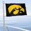 College Flags & Banners Co. Iowa Hawkeye Golf Cart and Boat Flag - Sports Collectibles, Sports Memorabilia, Sports Fan Shop, Sports Gifts