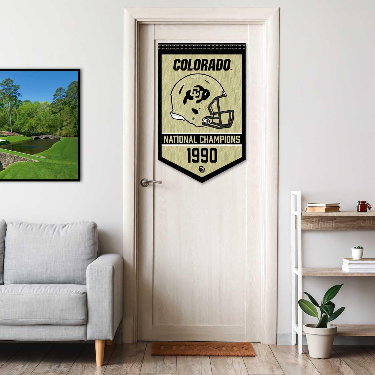 College Flags & Banners Co. Colorado Buffaloes Football National Champions Felt Banner - Sports Collectibles, Sports Memorabilia, Sports Fan Shop, Sports Gifts