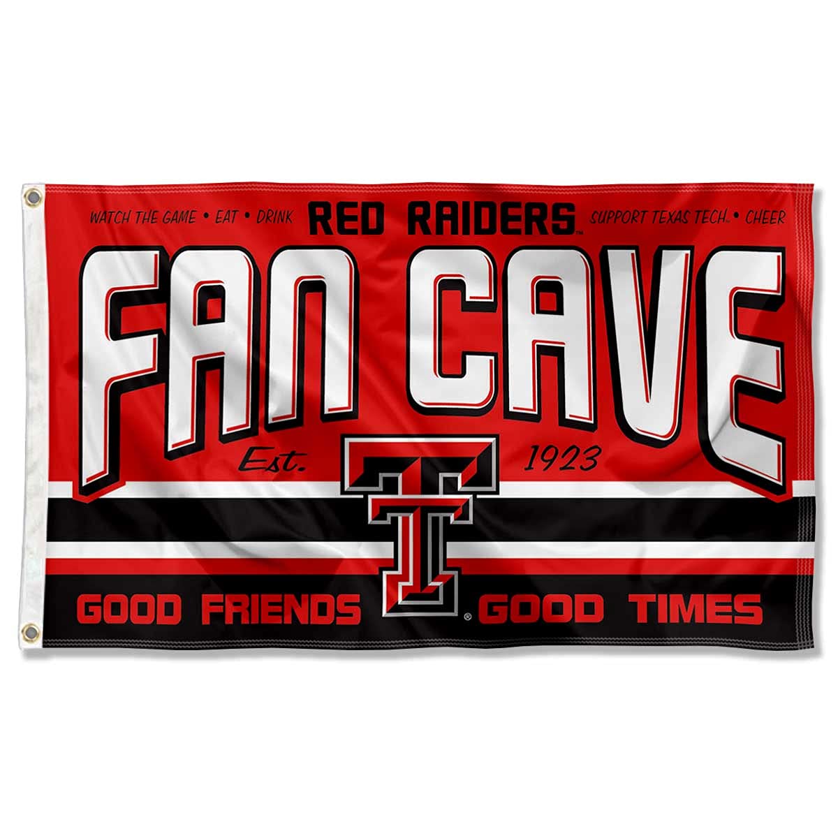 Texas Tech Red Raiders Fan Man Cave Banner Flag - Sports Collectibles, Sports Memorabilia, Sports Fan Shop, Sports Gifts