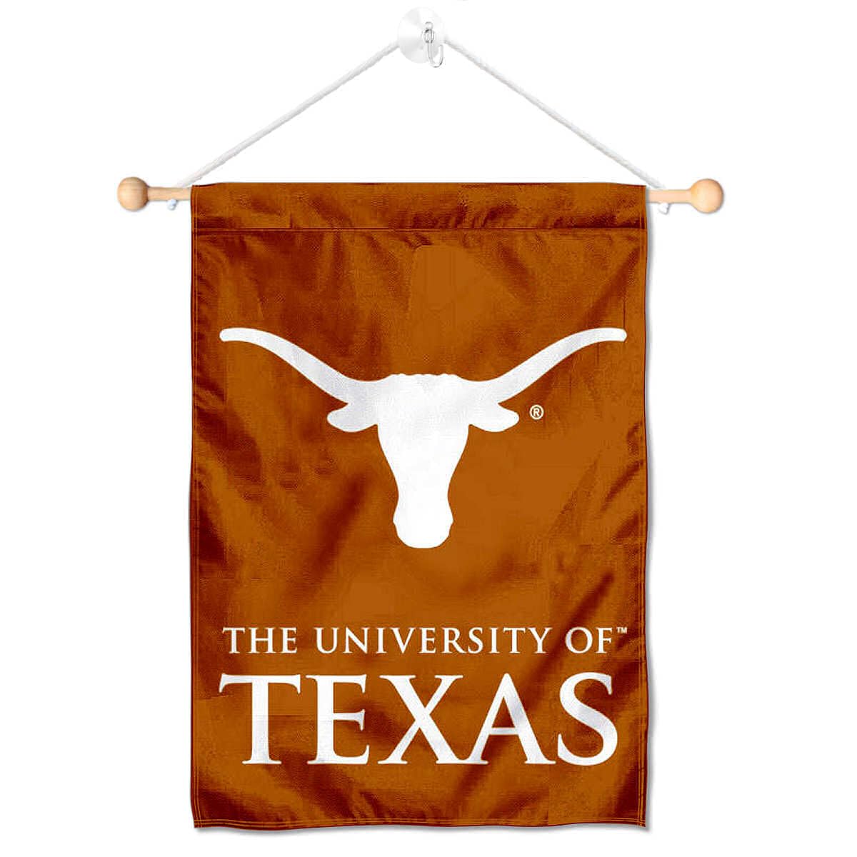 College Flags & Banners Co. Texas Longhorns Wordmark Banner for Windows Doors and Walls - Sports Collectibles, Sports Memorabilia, Sports Fan Shop, Sports Gifts