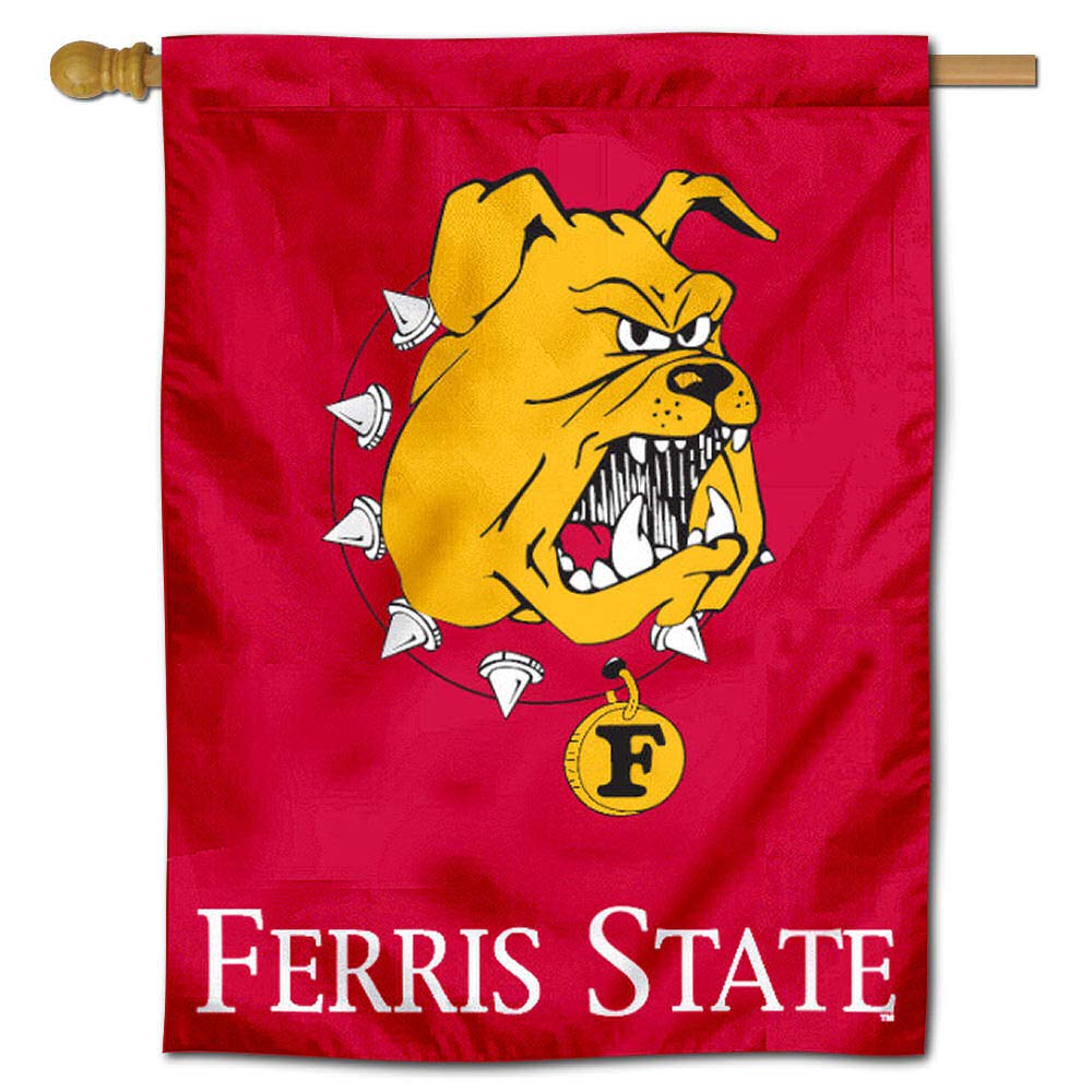 Ferris State Bulldogs House Flag Banner - Sports Collectibles, Sports Memorabilia, Sports Fan Shop, Sports Gifts
