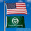 Colorado State Rams Small 2'x3' Flag and USA 3x5 Flag Set - Sports Collectibles, Sports Memorabilia, Sports Fan Shop, Sports Gifts